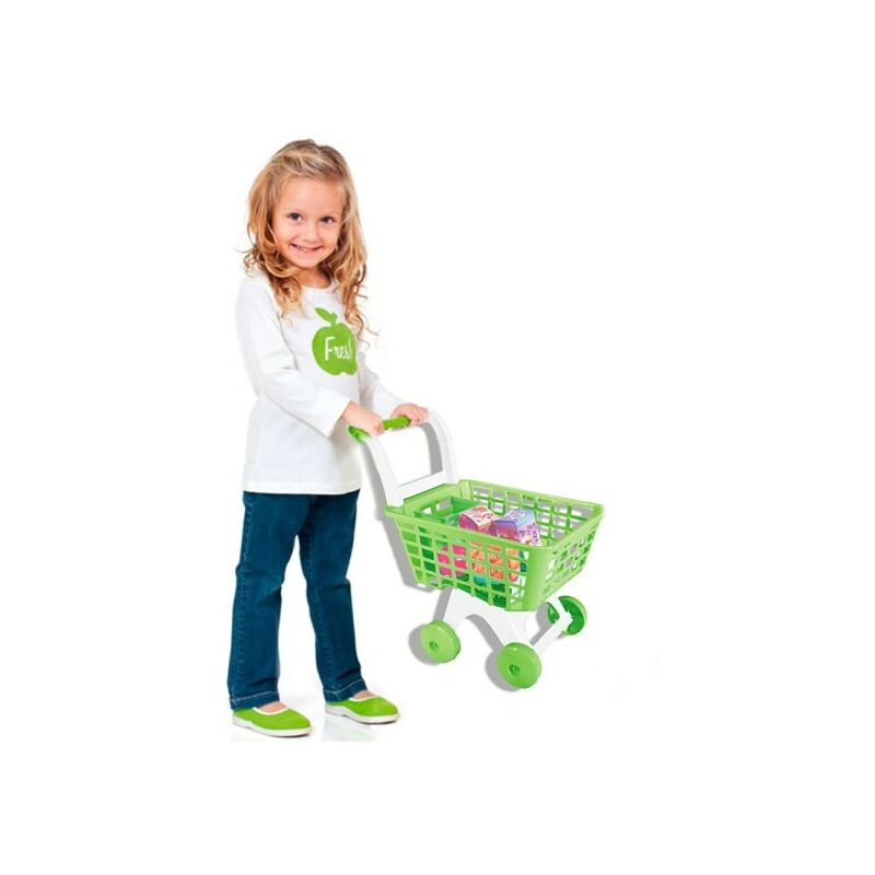 Trade Shop Traesio - Jouet Pour Enfant Chariot De Supermarché Avec Accessoires