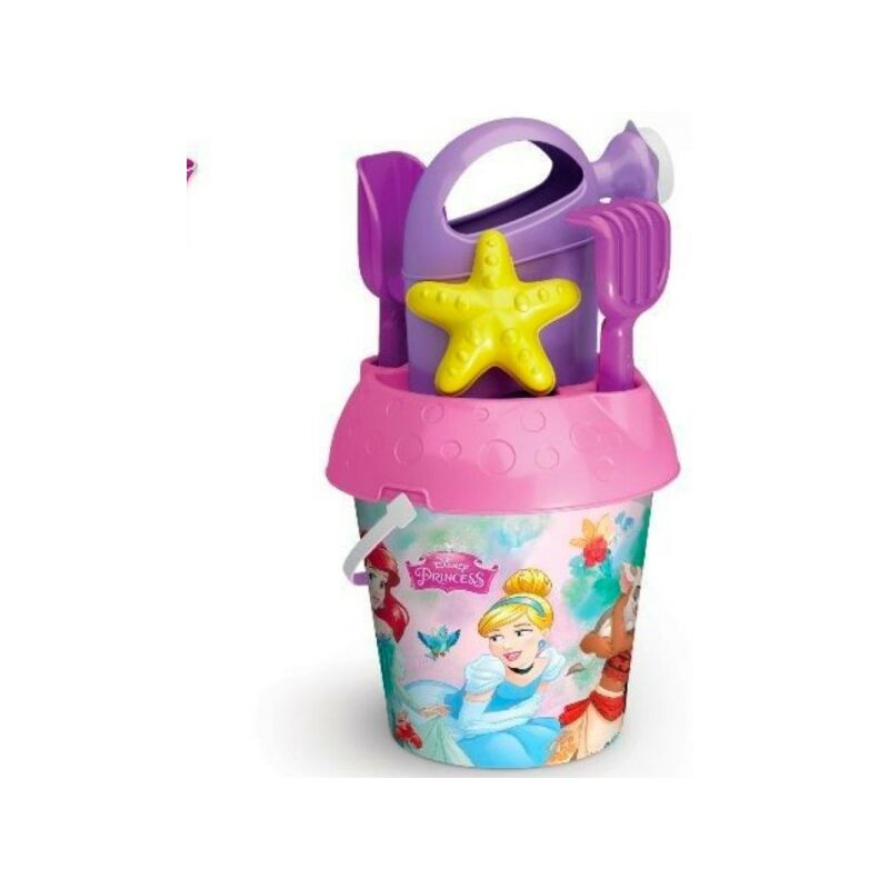 Trade Shop Traesio - Beach Bucket Princesses Jeu De Plage Pour Enfants Avec Différents Accessoires
