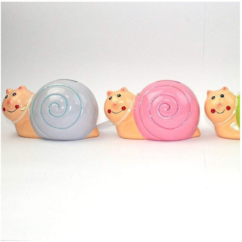 Tirelire Escargot Coloré 10cm En Céramique