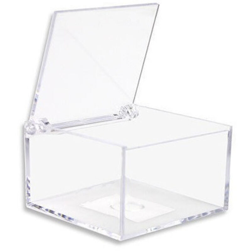 12 Boîtes Cube Boîtes Plexiglas 6x4cm Transparent Porte-confettis Boîte à Boîtes