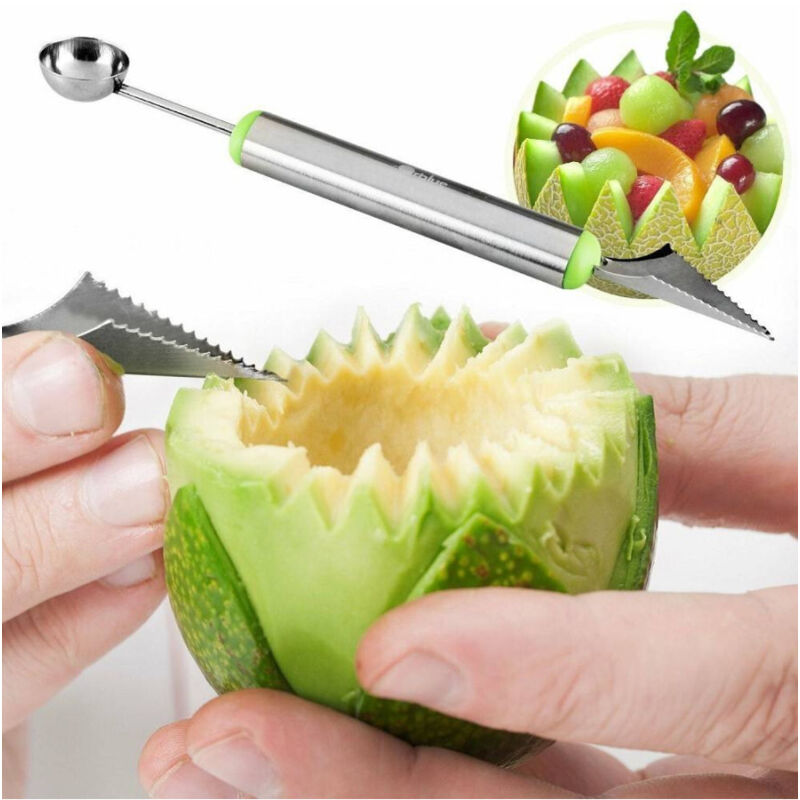 Couteau à Sculpter à Deux Têtes Pour Les Boules De Décoration De Fruits
