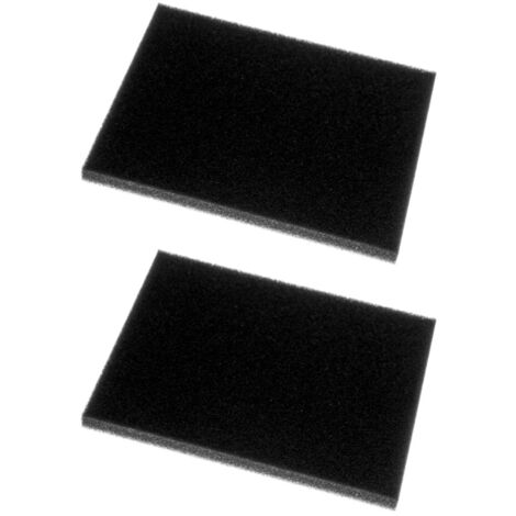 Trade-Shop Abluftfilter / Schaumstoff-Filter / Schaumfilter 145 x 155mm für Philips 432200039691, CP0789 / Staubsauger Zubehör Ersatzteil - 2 Stück