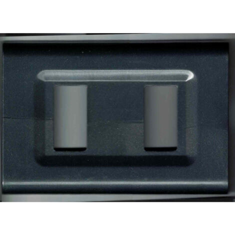 Trade Shop - ABS-ABDECKPLATTEN DER MAGIC ELITE-SERIE BTICINO KOMPATIBEL MIT STECKDOSENABDECKUNGEN - Grau
