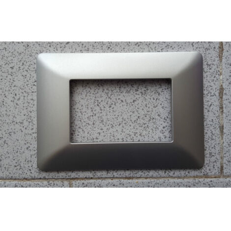 Trade Shop - ABS PLACCHETTE FÜR MATIX BTICINO COMPATIBILE 3 4 6 COLOR MODULEN - Hellgrau