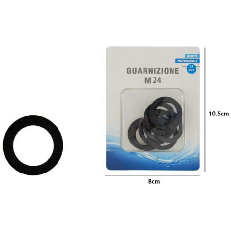 Trade Shop - ABSCHNITT 12 PZ GUARNIZIONI M24 NERE FÜR RUBINETTO IDRAULICA 69382 -