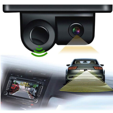 Trade Shop - AC 201 HD RÜCKFAHRKAMERA 2IN1 EINPARKSENSOR 120° WINKEL -
