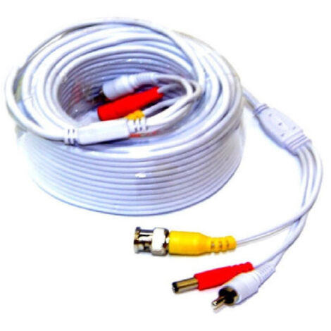 Trade Shop - Acvo Prolunga Para Telecamera Video Sorveglianz 20 Metri Bnc Rca -