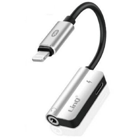 Trade Shop - Adattatore 2in1 Da 8 Pin A Lightning + Jack 3,5mm Audio Bluetooth Ricarica Av9044 -