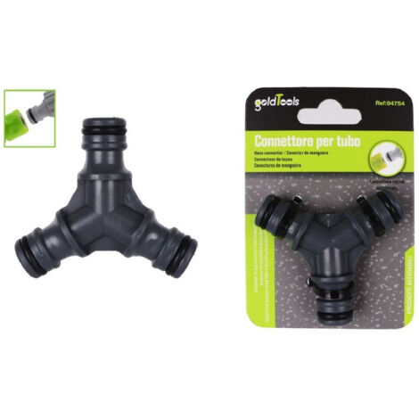 Trade Shop - Adattatore A 3 Vie Per Tubi Con Innesto Rapido Universale Connettore Abs 94754 -