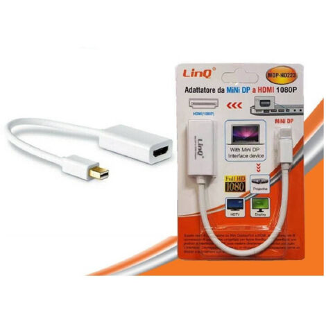 Trade Shop - Adattatore Convertitore Cavo Da Mini Displayport (mini Dp) A Hdmi 1080p Mdp-hd223 -