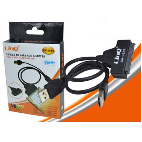 TRADE SHOP - Adattatore Convertitore Sata Usb 2.0 A Hard Disk Sata 2.5 Velocità 480mbps Sa-2525 -