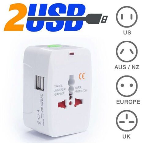 Trade Shop - Adattatore Internazionale Di Corrente Universale Presa Elettrica Spina Viaggio -