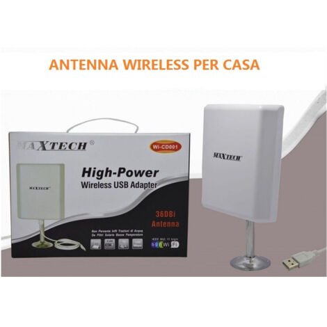 Trade Shop - Adattatore Wireless Wi-fi Amplificatore Antenna 36dbi 150mbps Wi-cd001 -