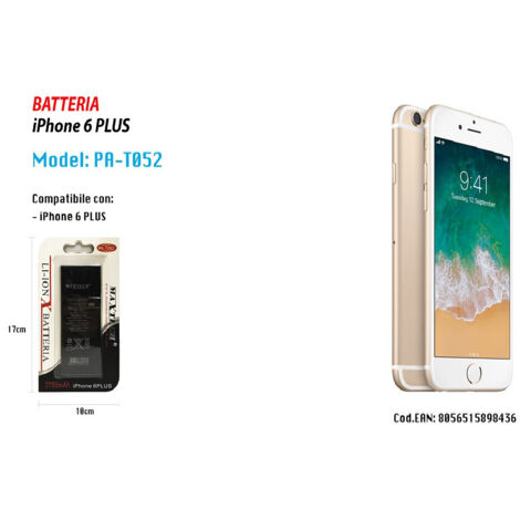 Trade Shop - AKKU FÜR IPHONE 6 PLUS 2750 MAH ERSATZAKKU SMARTPHONE MAXTECH PA-T052 -