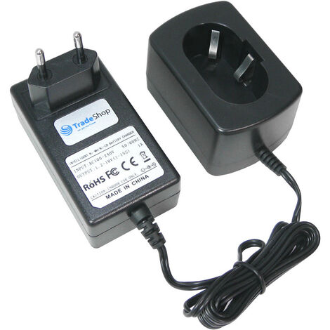Trade-Shop Akku Ladegerät (1,2V-18V) Ladestation für Makita 6270D 6270DWE 6271DWE 6271DWPE3 6271DWPL 6271DWPLE 6313DWB 6314D 6314DWAE