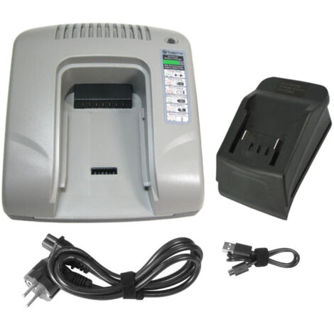 Trade-Shop Akku Ladegerät 14,4V-18V Li-Ion mit USB für Metabo SSD 18 LT/LTX, ULA 14.4-18, BS 14.4 Li, BS 14.4 LT Compact 6.02137.55, R 12-18 BT