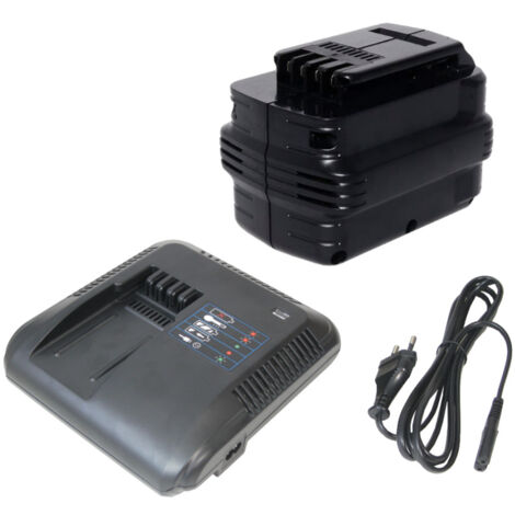 Trade-Shop Akku Ladegerät 24V + Ni-MH Akku 24V 3000mAh ersetzt Dewalt DW0242-XRP DW0243 BHA24 DE0246 DE0249 DW0246 DW0249 / Angebot im Set