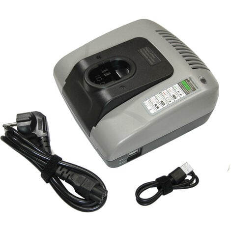 Trade-Shop Akku Ladegerät 7,2V-24V 2A Ladestation Ni-MH/Ni-Cd für Bosch GML 24 V-CD GSA 24 VEF GSB 14.4 VE-2 GSB 14.4VE-2B GSB 18 VE-2 Turbo