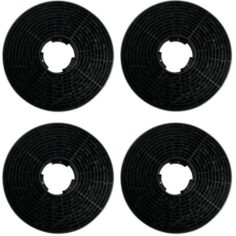 Trade-Shop Aktivkohle-Filter für Bomann CCE 19/2X, DU 650 G, DU 652 IX, DU 652.1 IX, DU 773 IX, DU 7608, Hoover 36901053, HHT63002X Dunstabzugshaube - 4 Stück