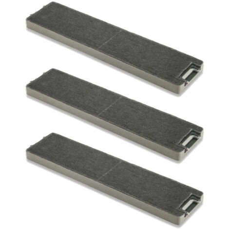 Trade-Shop Aktivkohlefilter 477x115x30mm kompatibel mit Miele Dunstabzugshauben ersetzt 6485741, 06485741, 11762540, 4002514268064 - 3 Stück