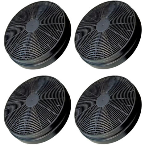 Trade-Shop Aktivkohlefilter für Baumatic F60.2SS F70.2SS F90.2SS F100.2SS F100.BL F902BLBL TEL06SS TEL06W, KKT Kolbe ART405ED ART405S ART405W - 4 Stück