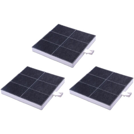 Trade-Shop Aktivkohlefilter für Bosch DWA09D620 DWK97JM60 DWW067A50 DWW068E50 SWB078E50 DWB06E751 DWB06E850 DWB06E851 DWB06T850, Viva VVZ52V40 - 3 Stück