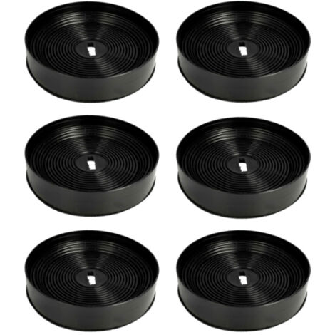 Trade-Shop Aktivkohlefilter für Oranier Scala, Vela, Vertical, Selena, Visio, Signa, Vivio, ALIS90S1/75S1/60S1, SIGNA90S1/75S1/60S1, MEBA90S1/60S1 - 6 Stück