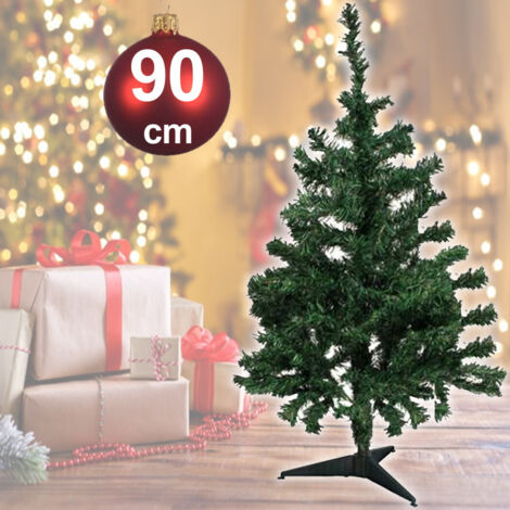 Trade Shop - Albero Di Natale Artificiale 90cm Abete Sintetico Per Casa Ufficio Colore Verde -
