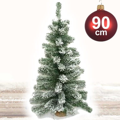 Trade Shop - Albero Di Natale Innevato 90cm 90 Punte Casa Ufficio Arredo Negozio Effetto Neve -