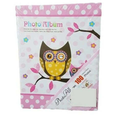 TRADE SHOP - Album Fotografico Raccoglitore Foto Gufetto 100 Fotografie 10x15cm -