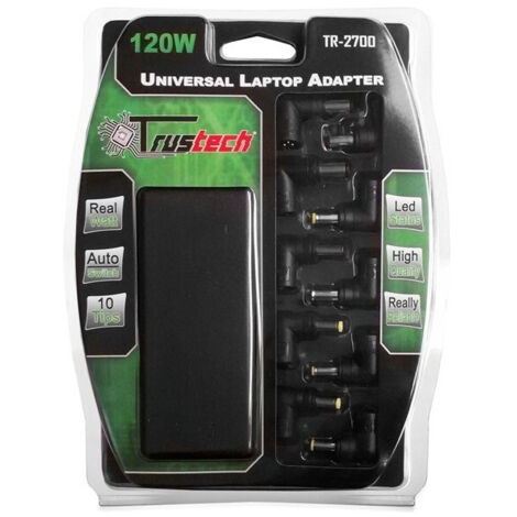TRADE SHOP - Alimentatore Universale Per Notebook 120w Settaggio Automatico Trustech -