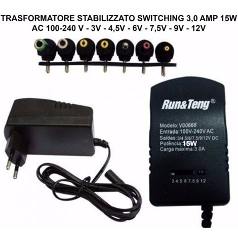 Trade Shop - ALIMENTER 3A 15W UNIVERSAL REGULABLE SWITCHCHING TRAINING -