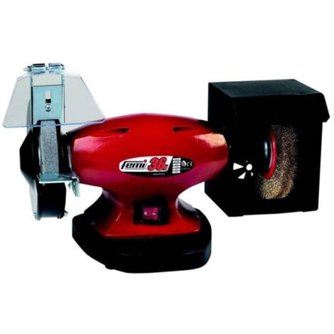 Trade Shop - Amoladora De Banco Femi 450w Amoladora Combi Con Cepillo D150 220v Mod.36n -