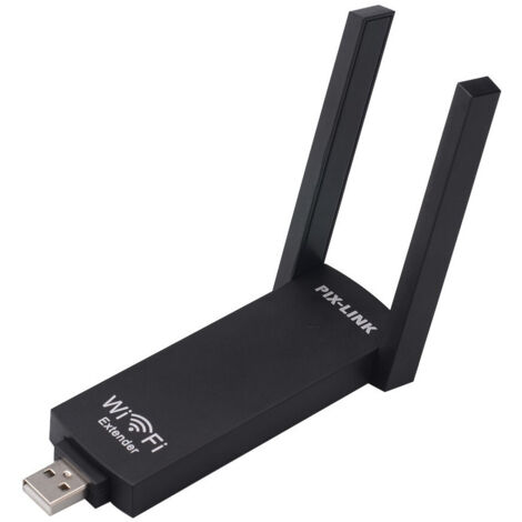 Trade Shop - Amplificador De Señal Router Usb 300mbps 2.4ghz Wi-fi 2 Antenas Wifi Portátiles -