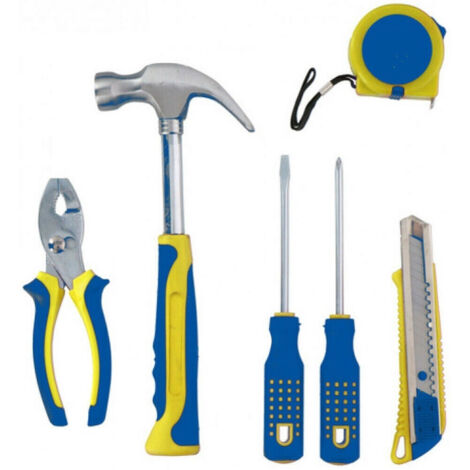 Trade Shop - ANFORDERUNGEN VON ARBEIT 6PZ KIT UTENSILI FAI VON IHNEN MIT MARTELLO PINZE CACCIAVITE -