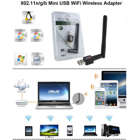Trade Shop - Antenna Mini Usb Wireless Adattatore Wifi Chiavetta Wi-fi Penna 150 Mbps -
