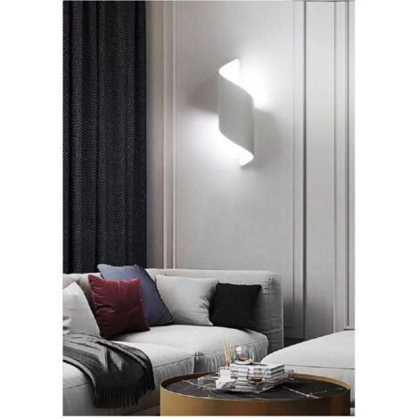 Trade Shop - ANWENDUNG VON PARETE LED ATTACCO G9 DOPPIA LUCE LAMPADA DESIGN MODERN SPIRALE E53 -      Weiß