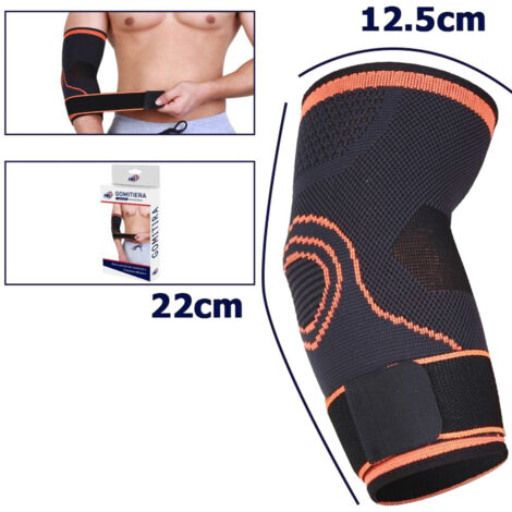 Trade Shop - Apare El Soporte De Banda Elástica De Codo Para El Codo Hipoalergénico Naranja -