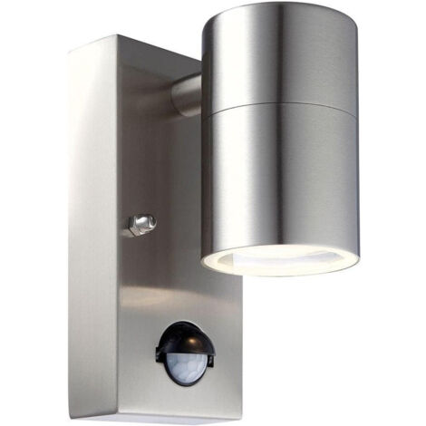 Trade Shop - Aplique Cuerpo Aluminio Con Sensor De Movimiento Gu10 Ip44 -