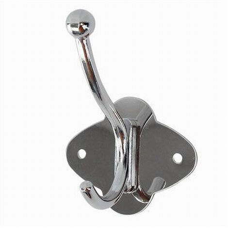 Trade Shop - Appendino Appendi Abiti Multiuso 1 Gancio Finitura Cromo Lucido 7.5x9.5cm 52669 -