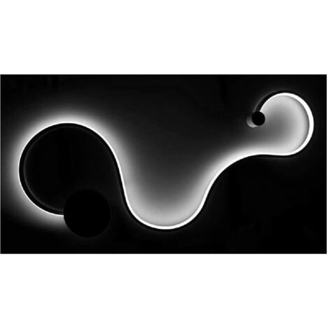 TRADE SHOP - Applique Da Parete 20w Moderno Luce 3000k 6500k 4000k Lampada Per Interni E12 - -Bianco Freddo -