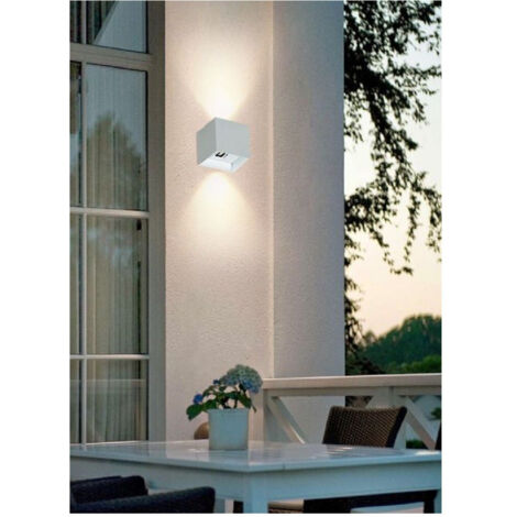 Trade Shop - Applique Da Parete 52 Led 22 W Per Esterno Doppia Emissione Luminosa Ip65 Es66-b -