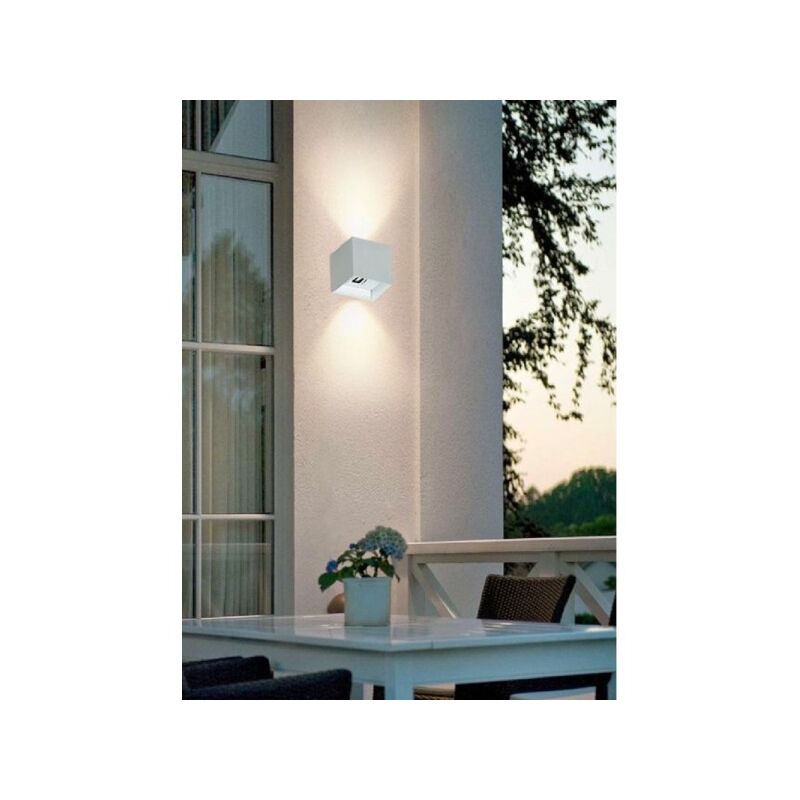 Image of Trade Shop - Applique Da Parete 52 Led 22 w Per Esterno Doppia Emissione Luminosa Ip65 Es66-b -bianco Caldo - - Bianco Caldo