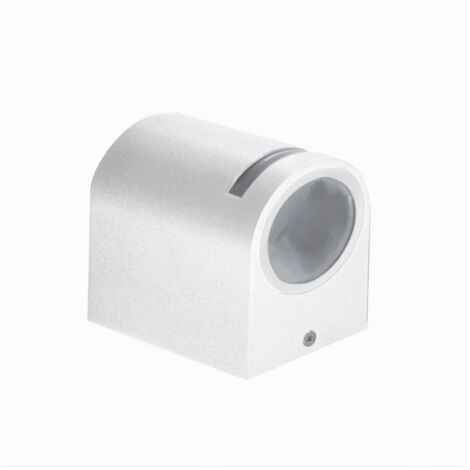 Trade Shop - Applique Esterno Parete Facciate Giardino Lampada Muro Attacco Gu10 Ip54 Gn-wl061 -      Blanco