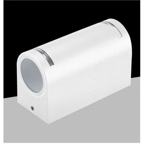 TRADE SHOP - Applique Esterno Per Parete Facciate Giardino Lampada Up&down Gu10 Ip54 Gn-wl062 - Bianco