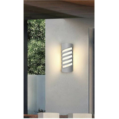 Trade Shop - Applique Led A Parete 12 W Per Esterno Luce 3000k 6500k 4000k Grigio Ip65 Es56 -