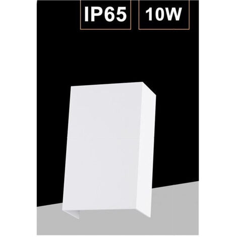 Trade Shop - Applique Led Esterno Rettangolare 10w Doppia Emissione Di Luce 3000k 4000k 640-b -