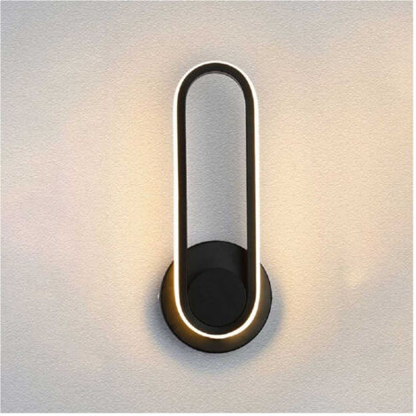 Trade Shop - Applique Led Girevole 9w 3 Step Luce 3000k 4000k 6000k Lampada Elegante Muro 230v -