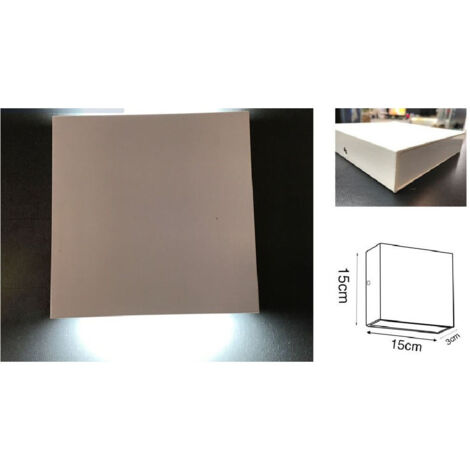 Trade Shop - Applique Led Quadrata 12w Slim Biemissione Luminosa Luce 4000k 3000k 6500k Xc9044 -