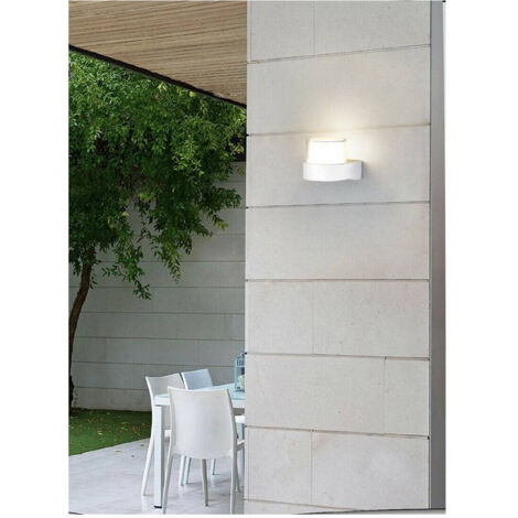 TRADE SHOP - Applique Moderna A Led Esterno Da Parete 7 W Bianco Luce 6500k 3000k 4000k Es57 - -Bianco Naturale      -